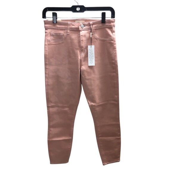 L'Agence Jeans Women's Size 26 " Dusty Pink " Margot Skinny Coated NEW - Picture 1 of 9